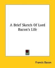 Tapa de A Brief Sketch of Lord Bacon's Life