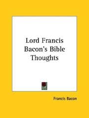 Tapa de Lord Francis Bacon's Bible Thoughts