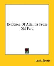 Tapa de Evidence of Atlantis from Old Peru