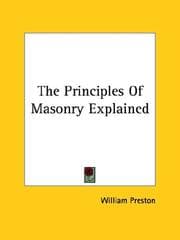 Tapa de The Principles Of Masonry Explained