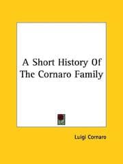 Tapa de A Short History of the Cornaro Family