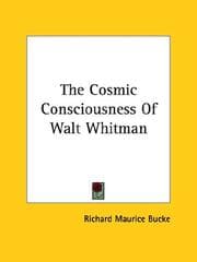 Tapa de The Cosmic Consciousness of Walt Whitman