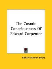 Tapa de The Cosmic Consciousness of Edward Carpenter