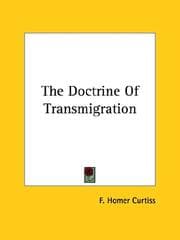 Tapa de The Doctrine of Transmigration