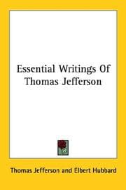 Tapa de Essential Writings Of Thomas Jefferson