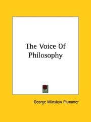 Tapa de The Voice of Philosophy