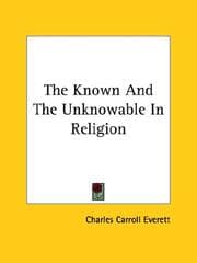 Tapa de The Known and the Unknowable in Religion