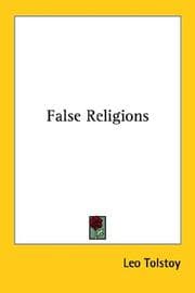 Tapa de False Religions