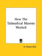 Tapa de How The Talmudical Masons Worked