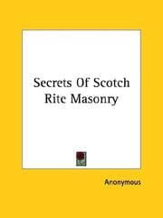 Tapa de Secrets Of Scotch Rite Masonry