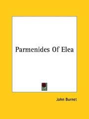 Tapa de Parmenides of Elea
