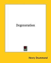 Tapa de Degeneration