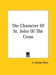 Tapa de The Character of St. John of the Cross