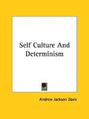 Tapa de Self Culture and Determinism