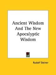 Tapa de Ancient Wisdom and the New Apocalyptic Wisdom