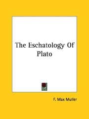Tapa de The Eschatology of Plato