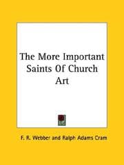 Tapa de The More Important Saints of Church Art