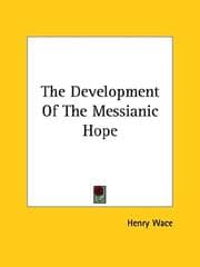 Tapa de The Development of the Messianic Hope