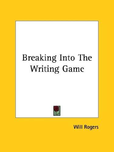 Tapa de Breaking into the Writing Game