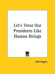 Tapa de Let's Treat Our Presidents Like Human Beings