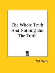 Tapa de The Whole Truth and Nothing but the Truth