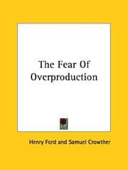 Tapa de The Fear Of Overproduction