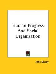 Tapa de Human Progress and Social Organization
