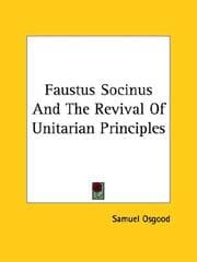 Tapa de Faustus Socinus and the Revival of Unitarian Principles