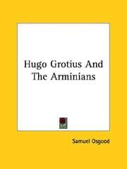 Tapa de Hugo Grotius and the Arminians