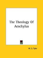 Tapa de The Theology of Aeschylus
