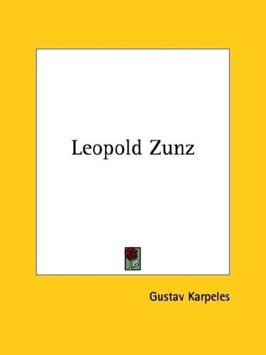 Tapa de Leopold Zunz