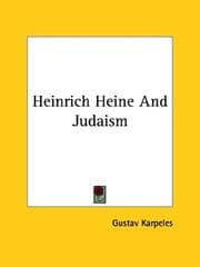 Tapa de Heinrich Heine and Judaism