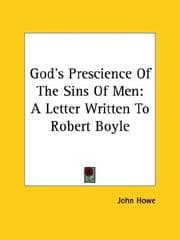 Tapa de God's Prescience of the Sins of Men