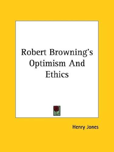 Tapa de Robert Browning's Optimism and Ethics