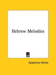 Tapa de Hebrew Melodies