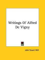 Tapa de Writings of Alfred De Vigny