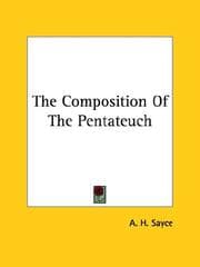 Tapa de The Composition of the Pentateuch