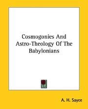 Tapa de Cosmogonies and Astro-theology of the Babylonians