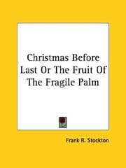 Tapa de Christmas Before Last Or The Fruit Of The Fragile Palm