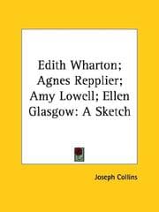 Tapa de Edith Wharton; Agnes Repplier; Amy Lowell; Ellen Glasgow