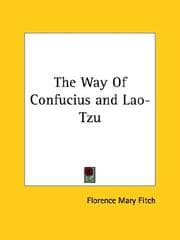 Tapa de The Way of Confucius and Lao-tzu
