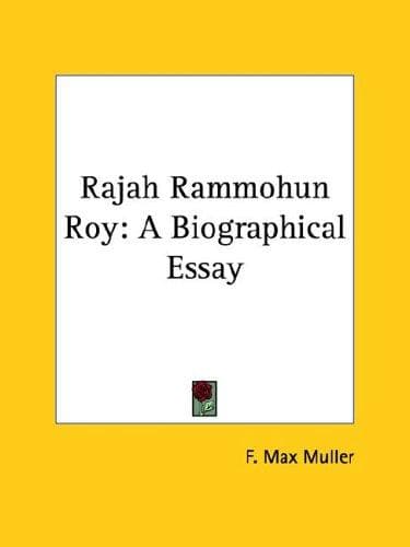 Tapa de Rajah Rammohun Roy
