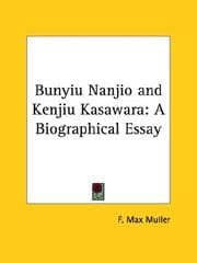 Tapa de Bunyiu Nanjio and Kenjiu Kasawara