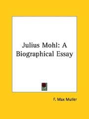 Tapa de Julius Mohl