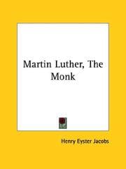 Tapa de Martin Luther, the Monk