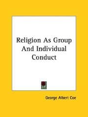 Tapa de Religion As Group and Individual Conduct