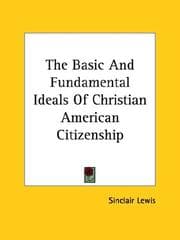 Tapa de The Basic and Fundamental Ideals of Christian American Citizenship