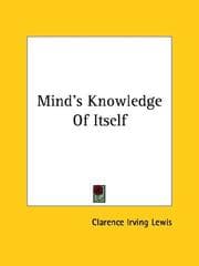 Tapa de Mind's Knowledge of Itself