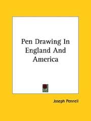 Tapa de Pen Drawing in England and America