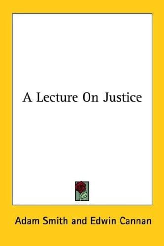 Tapa de A Lecture on Justice